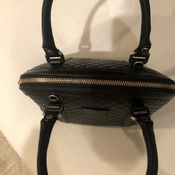 ❌SOLD❌💗NWT💗 Gucci Mini Microguccissima Dome Bag - Black - Picture 4 of 10
